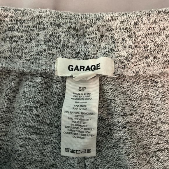 Garage size small salt and pepper sweatpant joggers - Picture 2 of 2